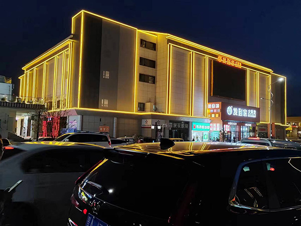 文殊镇楼体亮化